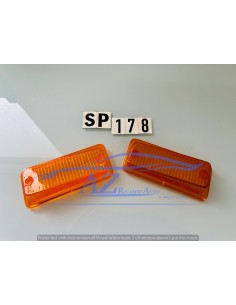 Plastica fanalino coppia Fiat 126 arancio Leart