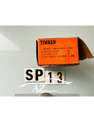 Cuscinetto ruota Innocenti Mini Minor Timken 07087X 07210X -  Az Ricambi  Sei alla ricerca di ricambi per la tua auto d’epoca?