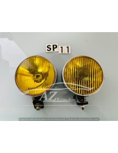 Fendinebbia giallo diametro 150 cromati