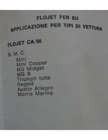 spillo carburatore ca/90 innocenti mini cooper mg triumph regent austin morris -  Az Ricambi  Sei alla ricerca di ricambi per...