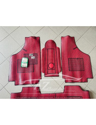 Tappeto Fiat 127 rosso-nero -  Az Ricambi  Sei alla ricerca di ricambi per la tua auto d’epoca?