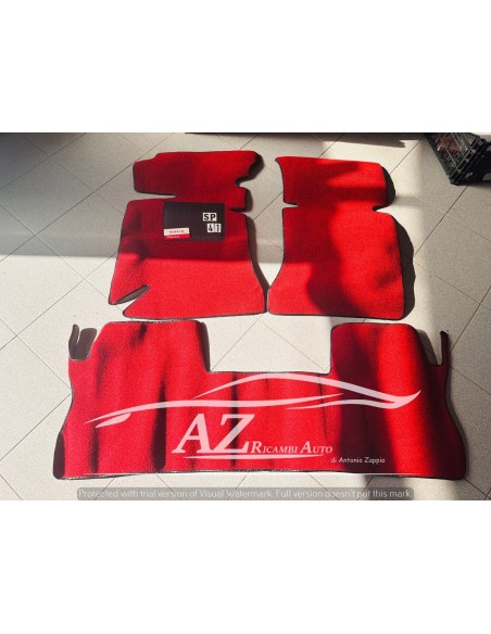 Tappeto tappeti Alfa Romeo Giulia moquette rosso