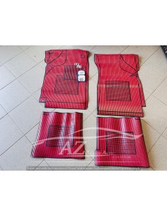 Tappeto tappeti in gomma Volkswagen Golf nero-rosso