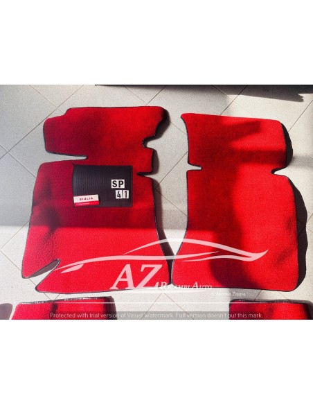 Tappeto tappeti Alfa Romeo Giulia moquette rosso