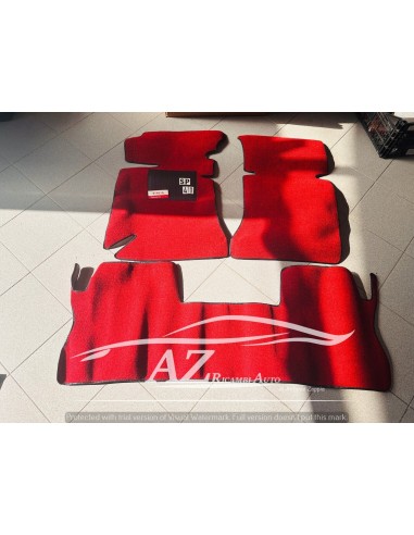 Tappeto tappeti Alfa Romeo Giulia moquette rosso