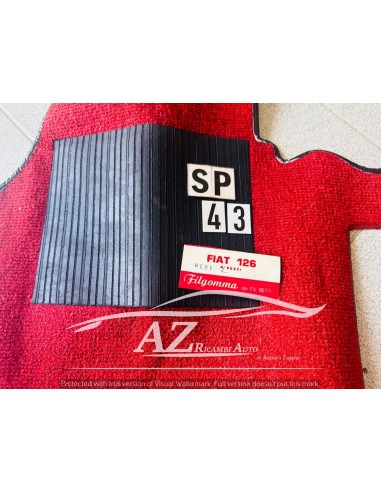 Tappeto tappeti Fiat 126 moquette rosso -  Az Ricambi  Sei alla ricerca di ricambi per la tua auto d’epoca?