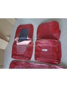 Fodere sedili coprisedili Fiat 127 rosso smeraldo venato 2