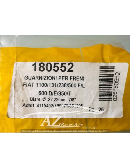 Guarnizione cilindretto freno Fiat 1100 131 238 500 F L R 600 -  Az Ricambi  Sei alla ricerca di ricambi per la tua auto d’ep...