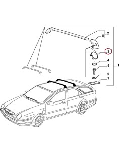 46781043 tappo copriforo porta pacchi adatto a lancia lybra (prezzo singolo) -  Az Ricambi  Sei alla ricerca di ricambi per l... 2