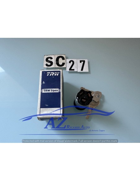 Blocchetto quadro Fiat 500 con chiave originale