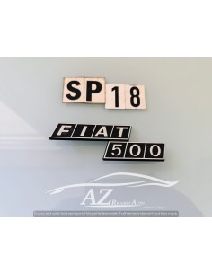 Fregio logo posteriore Fiat 500