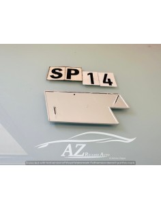 Fregio logo posteriore Fiat 126 in metallo 2