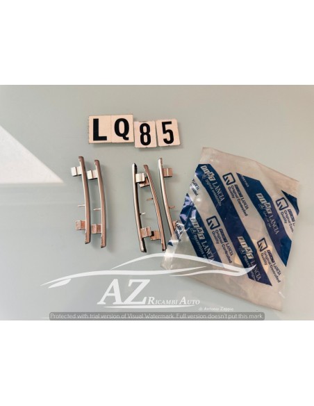 Logo bacchette cromate mascherina Fiat Uno Duna Tipo 7716102 5-pezzi metallo