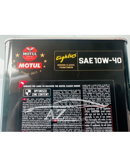 Olio Motul Classic Einghties 10w40 110619 2 litri semisintetico per auto d'epoca