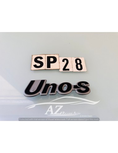 Fregio logo posteriore Fiat Uno S