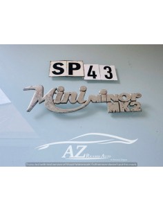 Fregio logo Innocenti Mini minor MK2 con segni del tempo