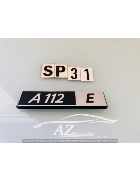 Fregio logo posteriore Autobianchi A-112 E