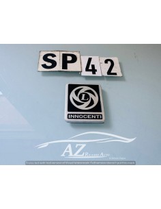 Fregio logo Innocenti in metallo