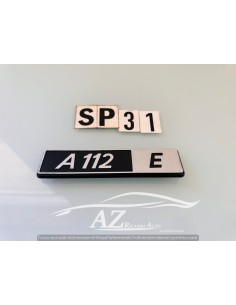 Fregio logo posteriore Autobianchi A-112 E 2