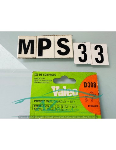 Contatti puntine Renault R14 R20 Peugeot 104 D308