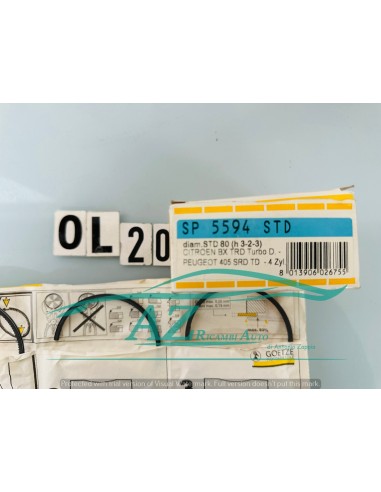 Fasce elastiche Citroen BX TD Peugeot 405 TD...