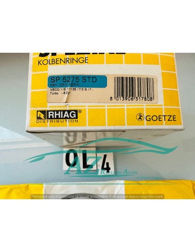 Fasce elastiche per Fiat Iveco 115 135 17 turbo...