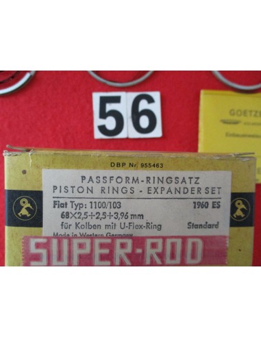 Serie fasce elastiche fiat 1100 103 ã¸68 -  Az Ricambi  Sei alla ricerca di ricambi per la tua auto d’epoca?