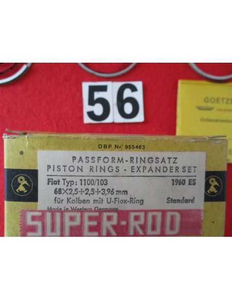 Serie fasce elastiche fiat 1100 103 ã¸68 -  Az Ricambi  Sei alla ricerca di ricambi per la tua auto d’epoca?