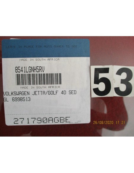 6998513 vetro fisso posteriore sx verde volkswagen golf jetta -  Az Ricambi  Sei alla ricerca di ricambi per la tua auto d’ep...