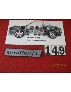 logo fregio scritta fiat 131 mirafori l -  Az Ricambi  Sei alla ricerca di ricambi per la tua auto d’epoca?