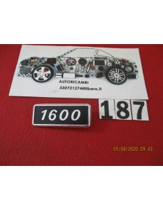 logo fregio scritta fiat 1600 bordo cromato in metallo -  Az Ricambi  Sei alla ricerca di ricambi per la tua auto d’epoca?