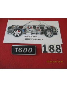 logo fregio scritta fiat 1600 bordo nero in metallo -  Az Ricambi  Sei alla ricerca di ricambi per la tua auto d’epoca?