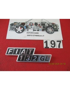 logo fregio scritta Fiat 132 GL in metallo -  Az Ricambi  Sei alla ricerca di ricambi per la tua auto d’epoca?